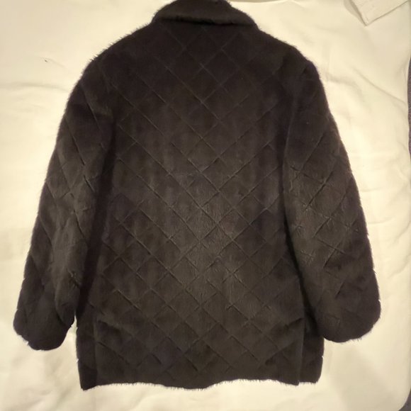 Black Quilted Agnona Jacket - Picture 7 of 7